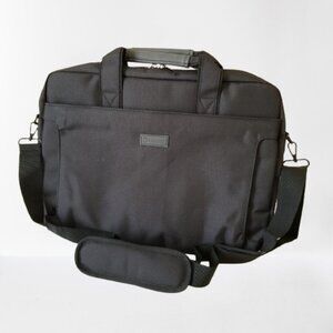 NWT! Padded Laptop Bag w/Divider, Plush Lining, Luggage Strap, Detachable Strap